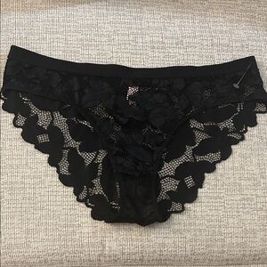 Juicy Couture Black Lace Intimates Panties Sz XL